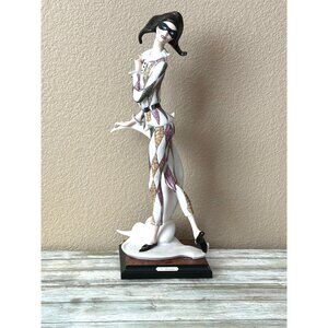 Giuseppe Armani Capodimonte “Harlequin Dancer” Sculpture – 1990 Ltd Ed #173/1500